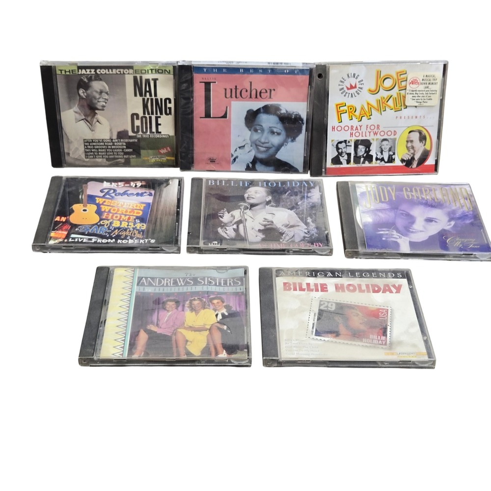 8 CD Lot Jazz Vocal Standards Swing Country Tested Vintage Billie Holiday